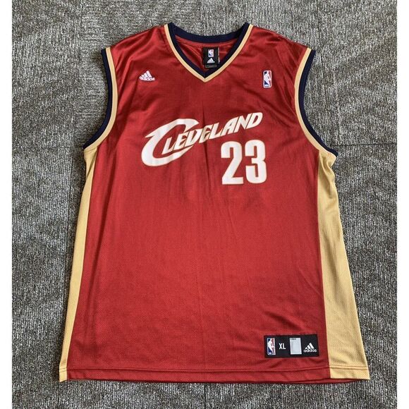 adidas Other - Men's Adidas Lebron James Size XXL NBA Jersey Cleveland Cavaliers Cavs #23 Red
